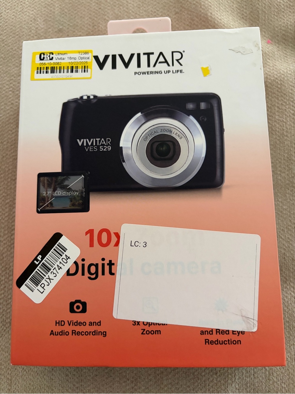 Vivitar VES 529 Compact Digital Camera in Black
